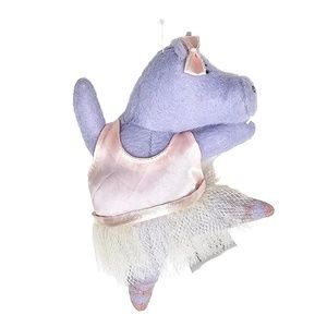 HEART FELTS Seasons Cannon Falls Christmas Ornament HIPPO BALLET DANCER …